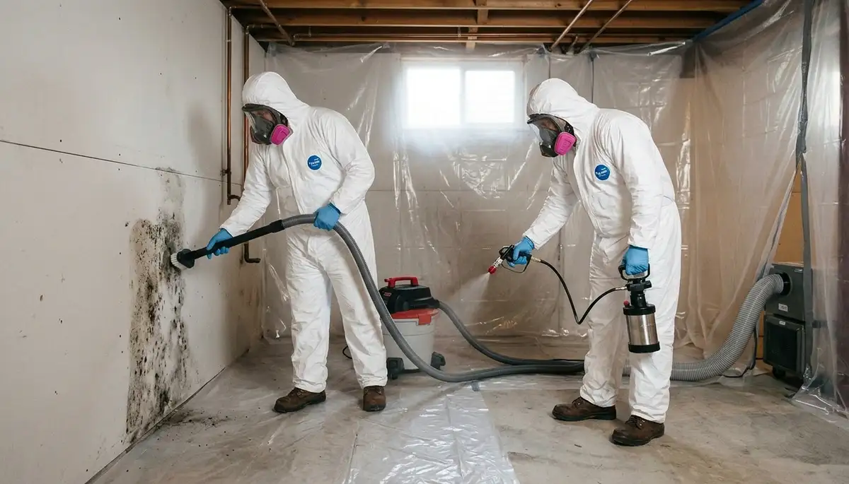 Mold removal inspection for a Sioux Falls, SD home by water damage specialists
