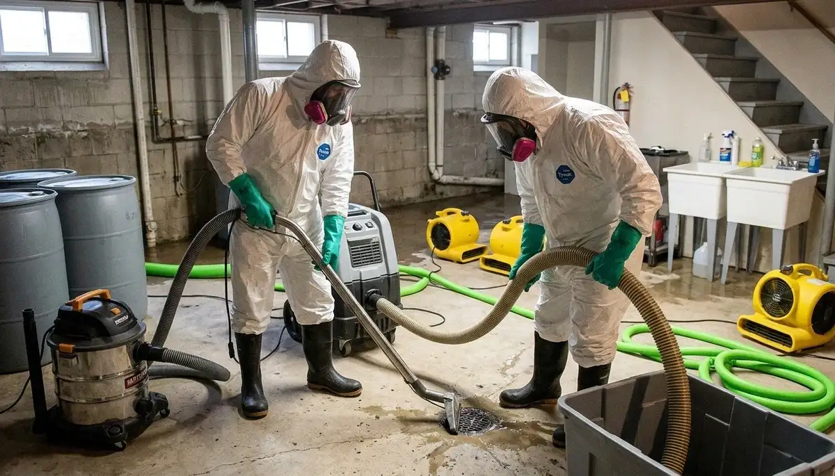 Sewage cleanup service for homes in Sioux Falls, SD after wastewater damage