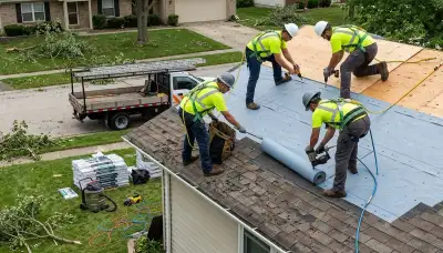 Storm damage restoration service for Sioux Falls, SD homes after heavy rain, hail, and wind damage