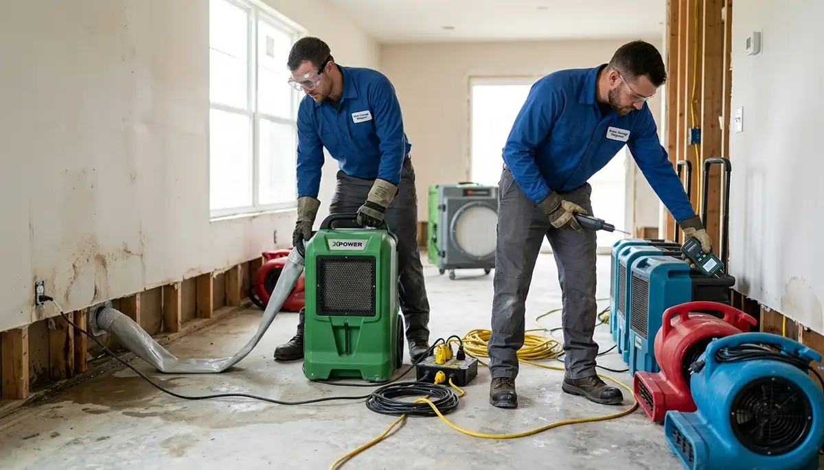 Structural drying service for water-damaged homes in Sioux Falls, SD