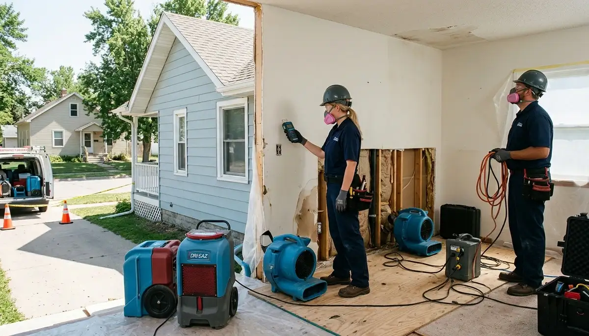 Water damage restoration services in Sioux Falls, SD by local professionals