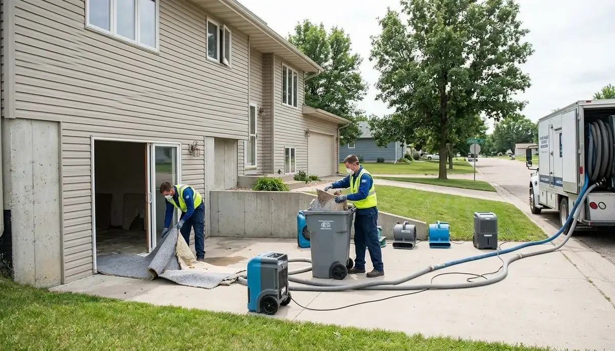Water damage restoration services for Sioux Falls, SD homes and businesses