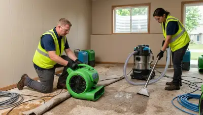 Water damage restoration services in Sioux Falls, SD