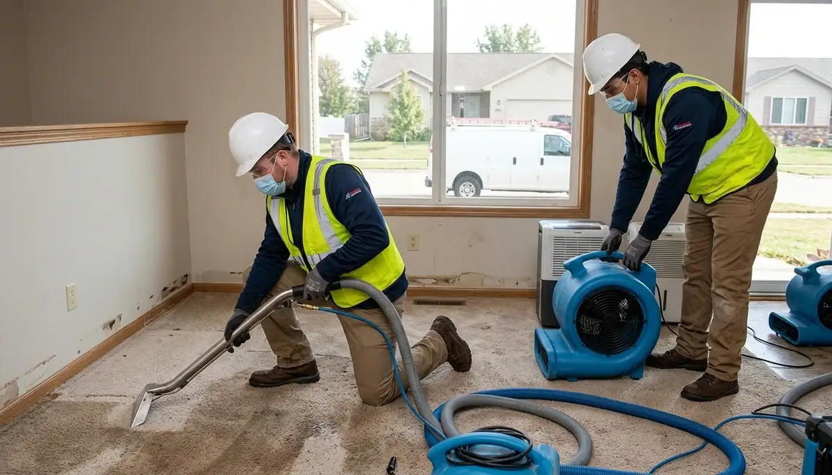Water damage restoration services in Sioux Falls, SD for homes and businesses