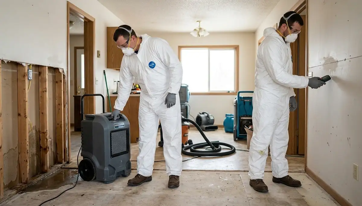 Water damage restoration services in Sioux Falls, SD