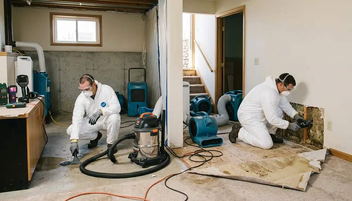 Water damage restoration services in Sioux Falls, SD