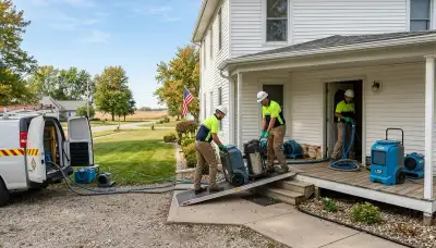 Water damage restoration services in Sioux Falls, SD