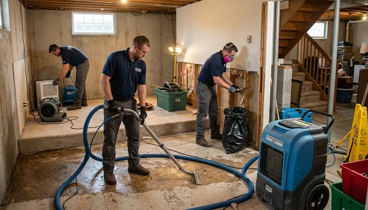 Water damage restoration services in Sioux Falls, SD
